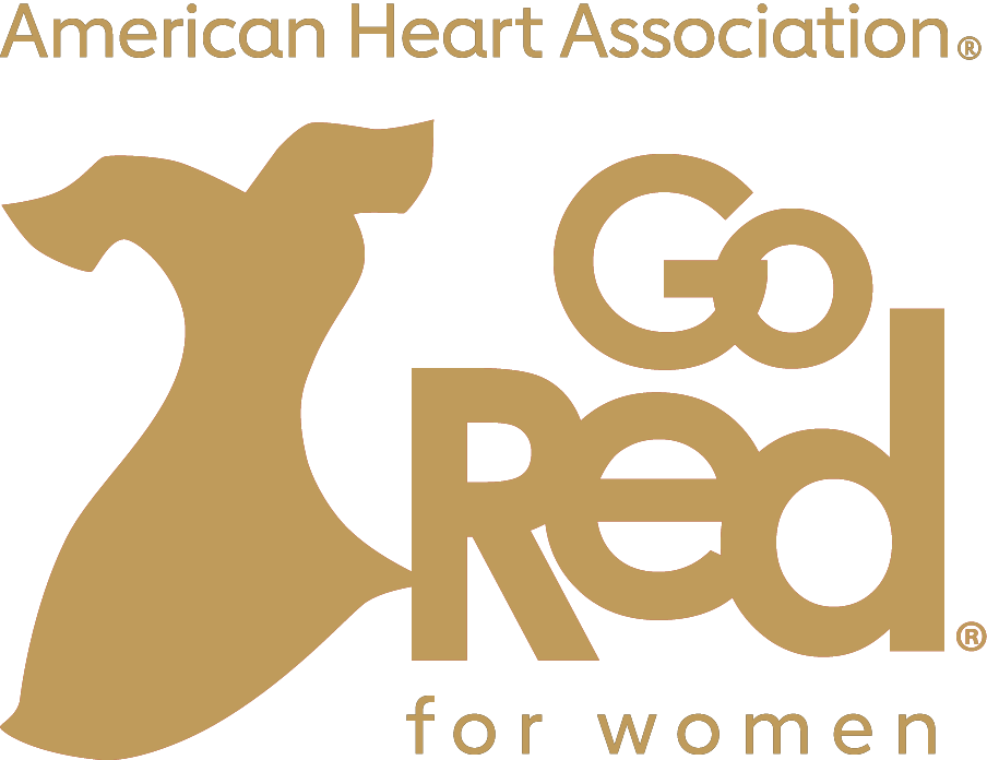Go Red For Women logo in yellow color