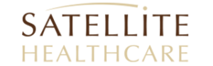 Satelite Health care official logo with yellow color