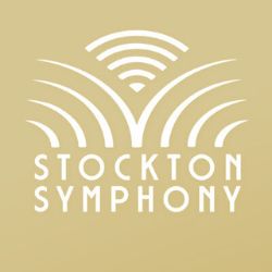 Stockton symphony logo on white background